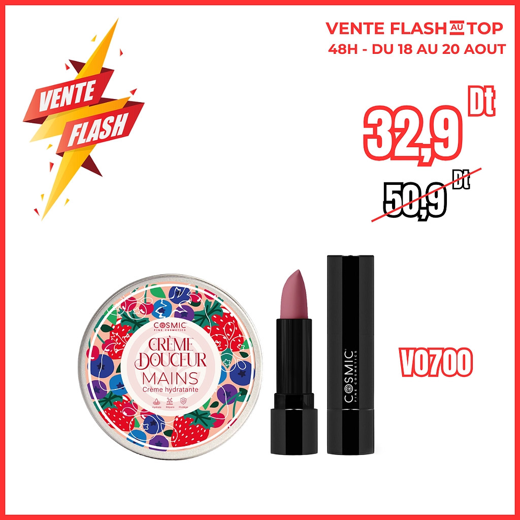 creme a main +rouge a levre v700 (vente flash)