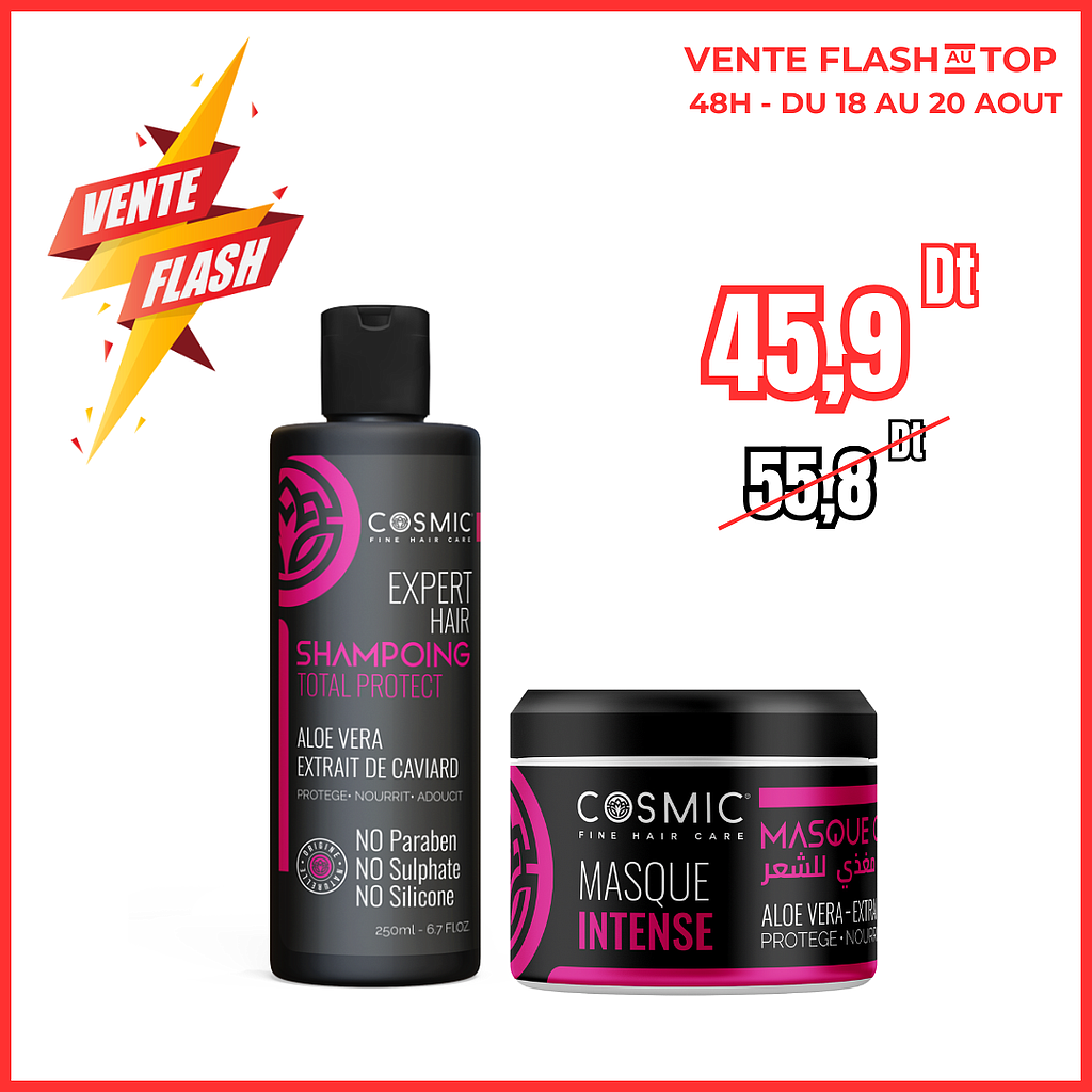 PACK ShampoingTotal Protect+ Masque total protect (vente flash)