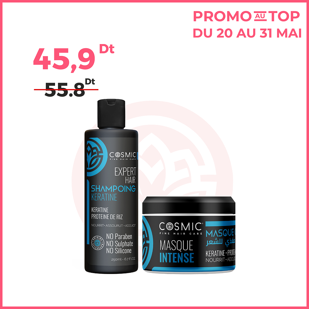 Pack Shampoing keratine + Masque keratine (FETE DES MERES)