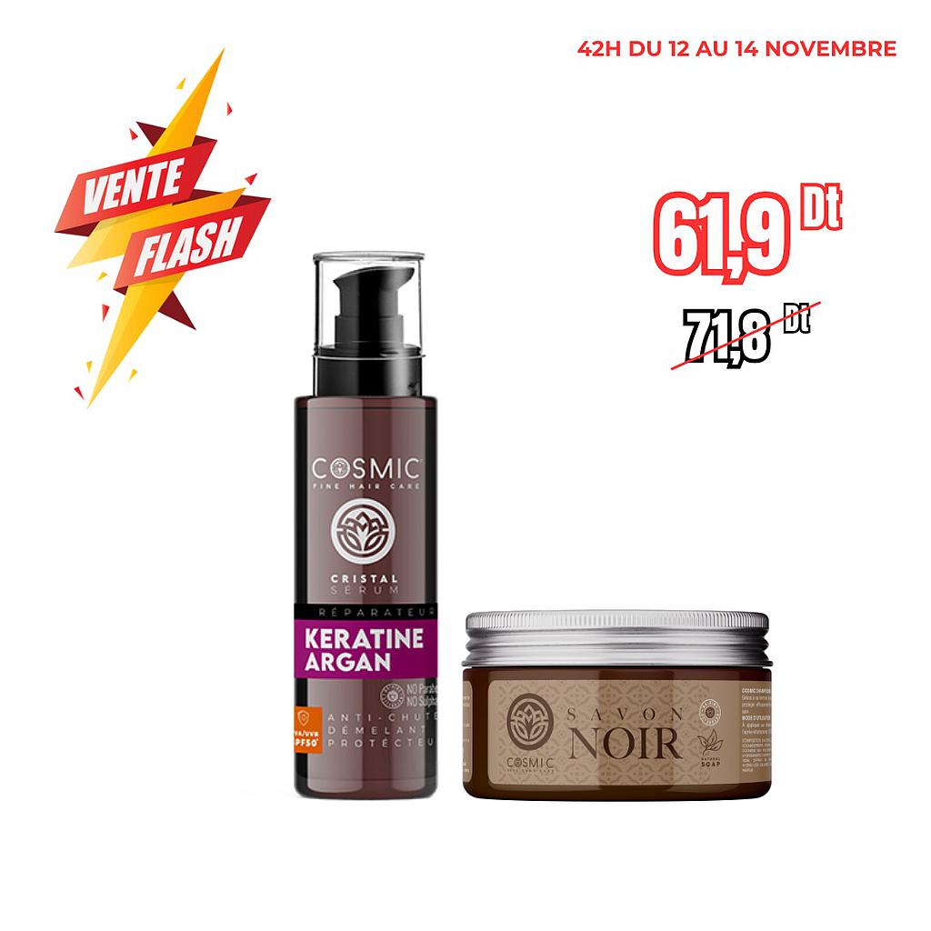 Pack Serum capullaire+Savon noir(VENTE FLASH)