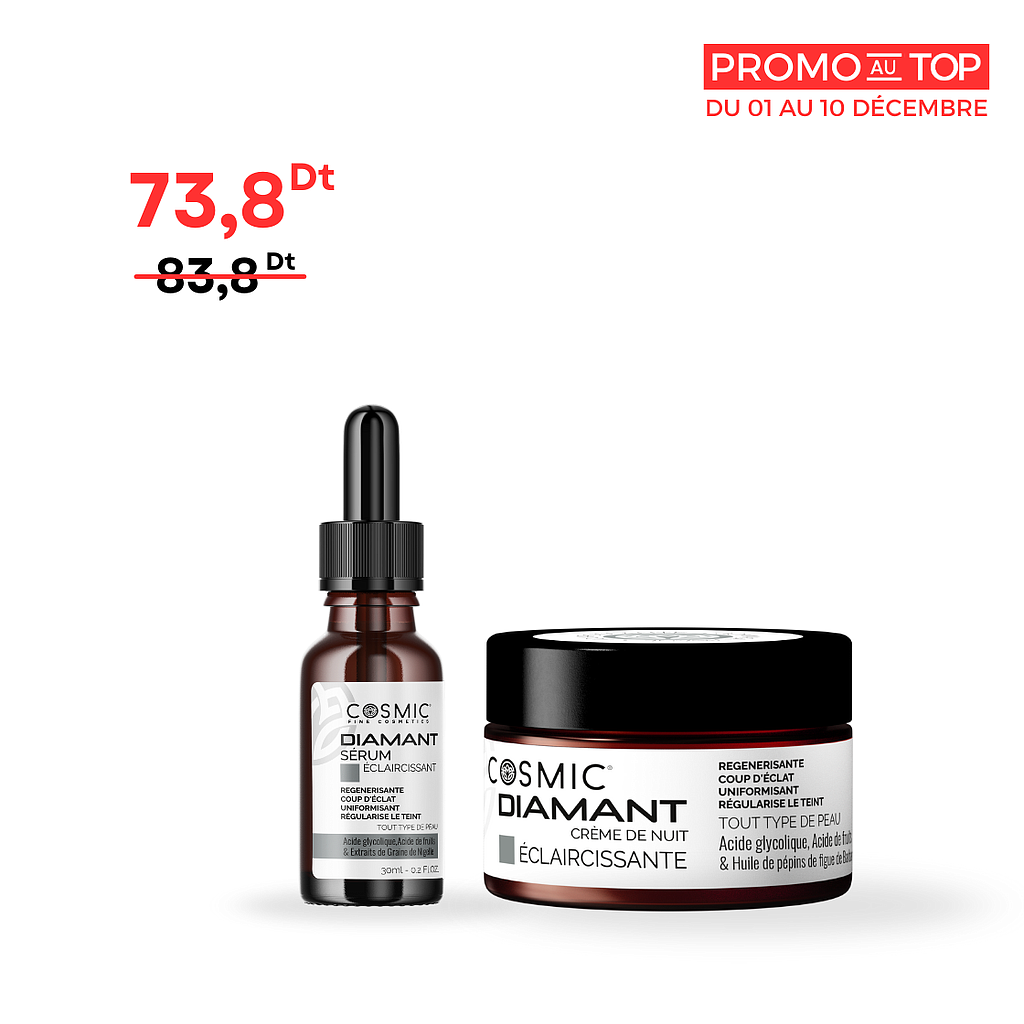 Pack Sérum Éclaircissant + Crème de Nuit DIAMANT (PROMO)
