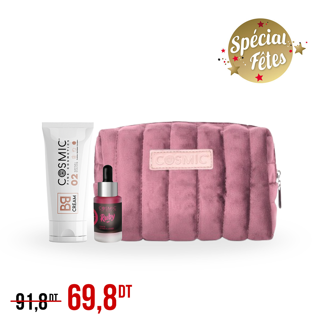 Pack BB Crème &amp; Teinte Ruby + Trousse COSMIC ( Promo Fin d'Année)