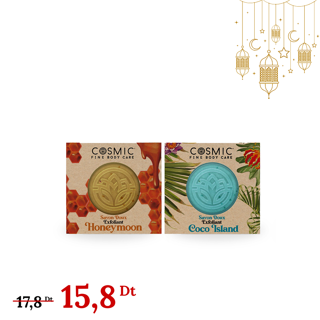 Pack 2 Savon Honeymoon &amp; Coco Island (Ramadan Deal)