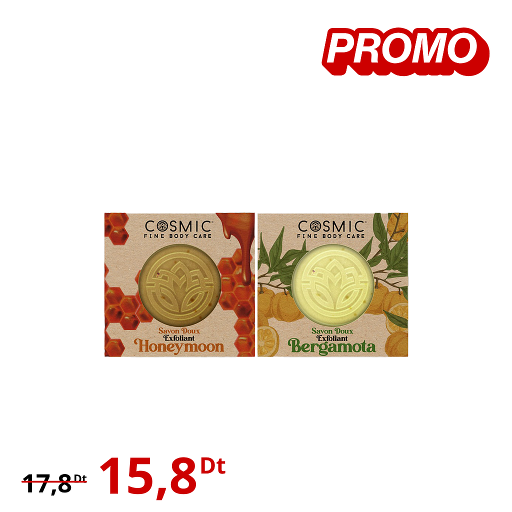 Pack Savon HoneyMoon &amp; Savon Bergamota (PROMO)