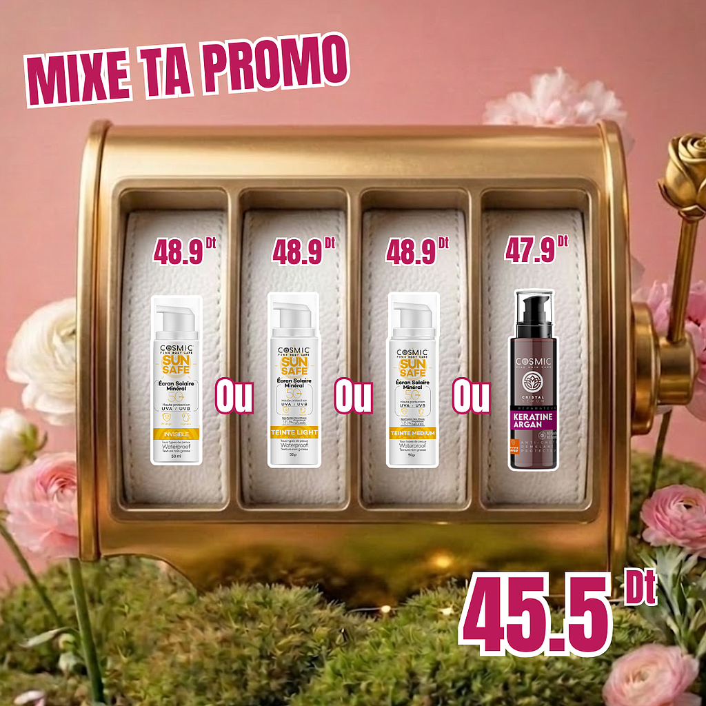 MIX 1 : Article 1 ( Ecran Invisible ou Ecran Light ou Ecran Meduim ou Sérum Cristal)