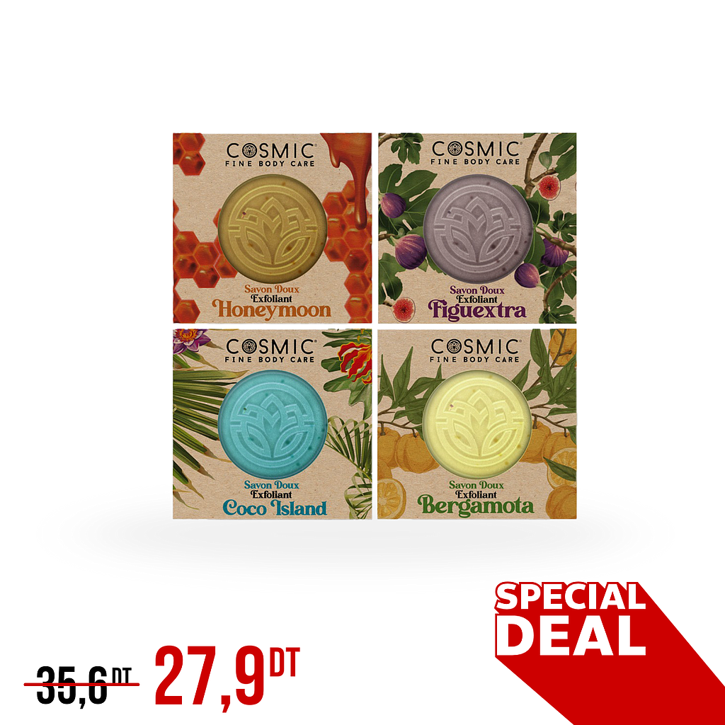 Pack 4 Savons Doux (PROMO)