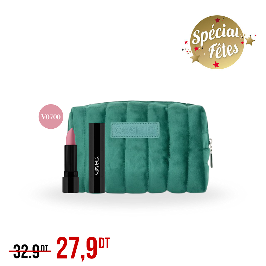 Pack Rouge à Lèvres V0700 + Trousse COSMIC (Promo Fin d'Année)