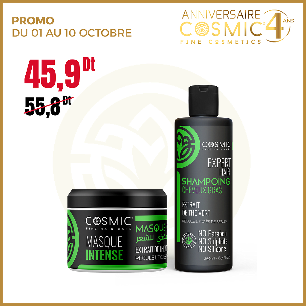 Pack Shampoing cheveux gras et Masque Cheveux Gras (PROMO)